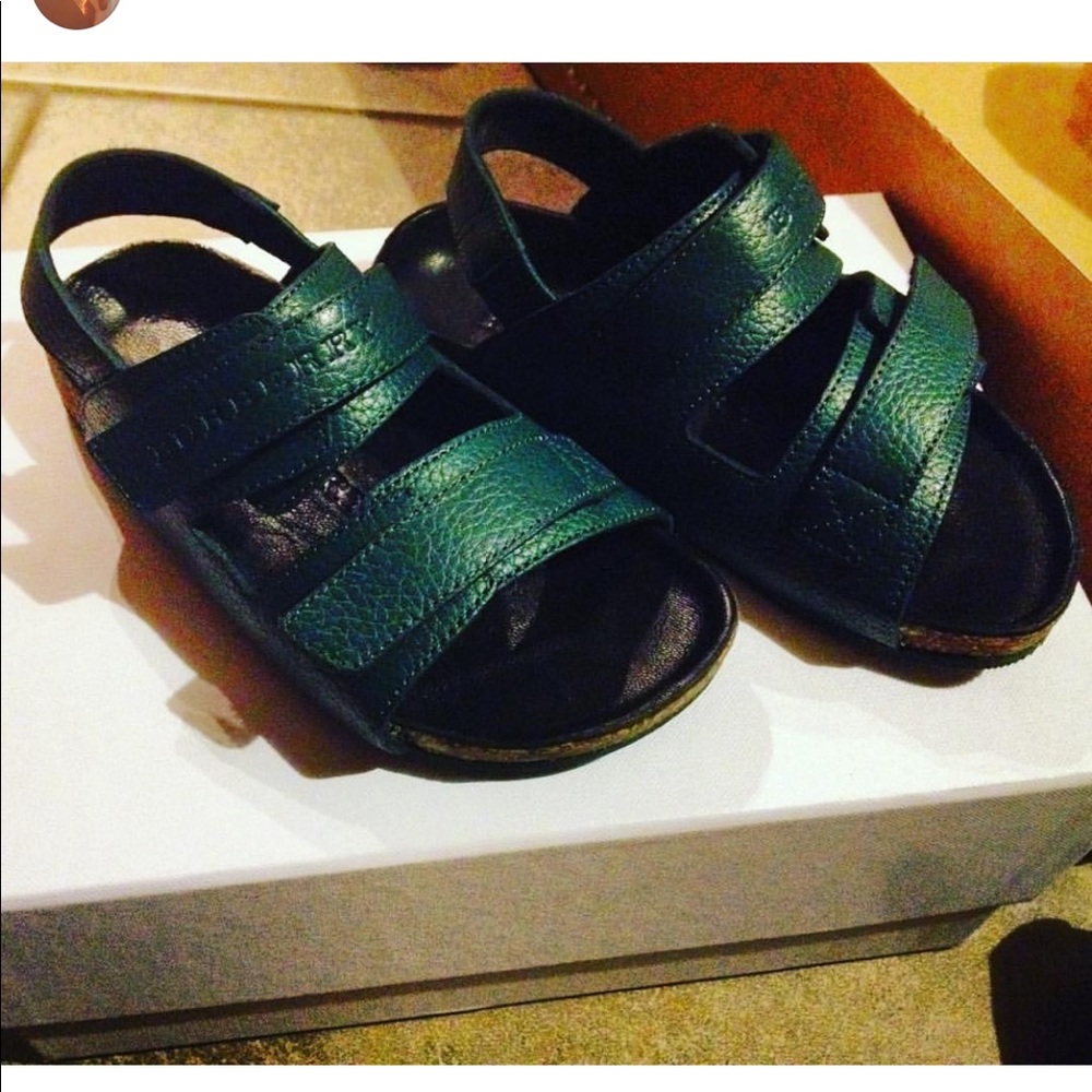 Burberry boys Green Sandal